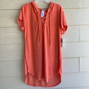 NWT Tim and Tru's Stylish Women’s Hoodie Cover-Up - Orange